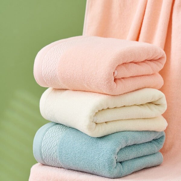 Family Bathroom Pure Cotton Thickened Soft Bath Towel