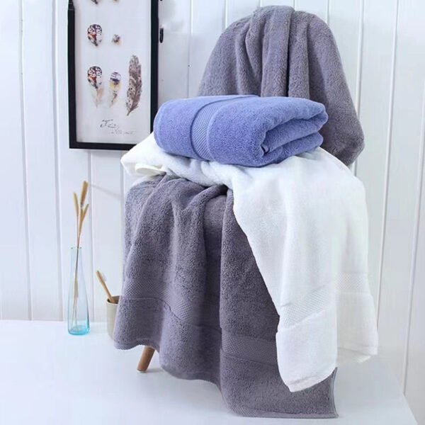 Bath Towel, 100% Cotton, Thickened and Enlarged, Absorbent