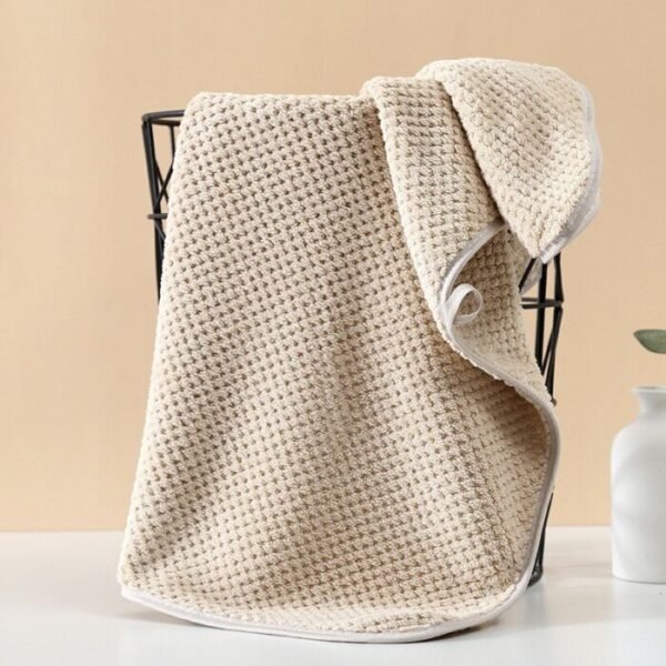 High Density Coral Fleece Hair Drying Towel - Image 2